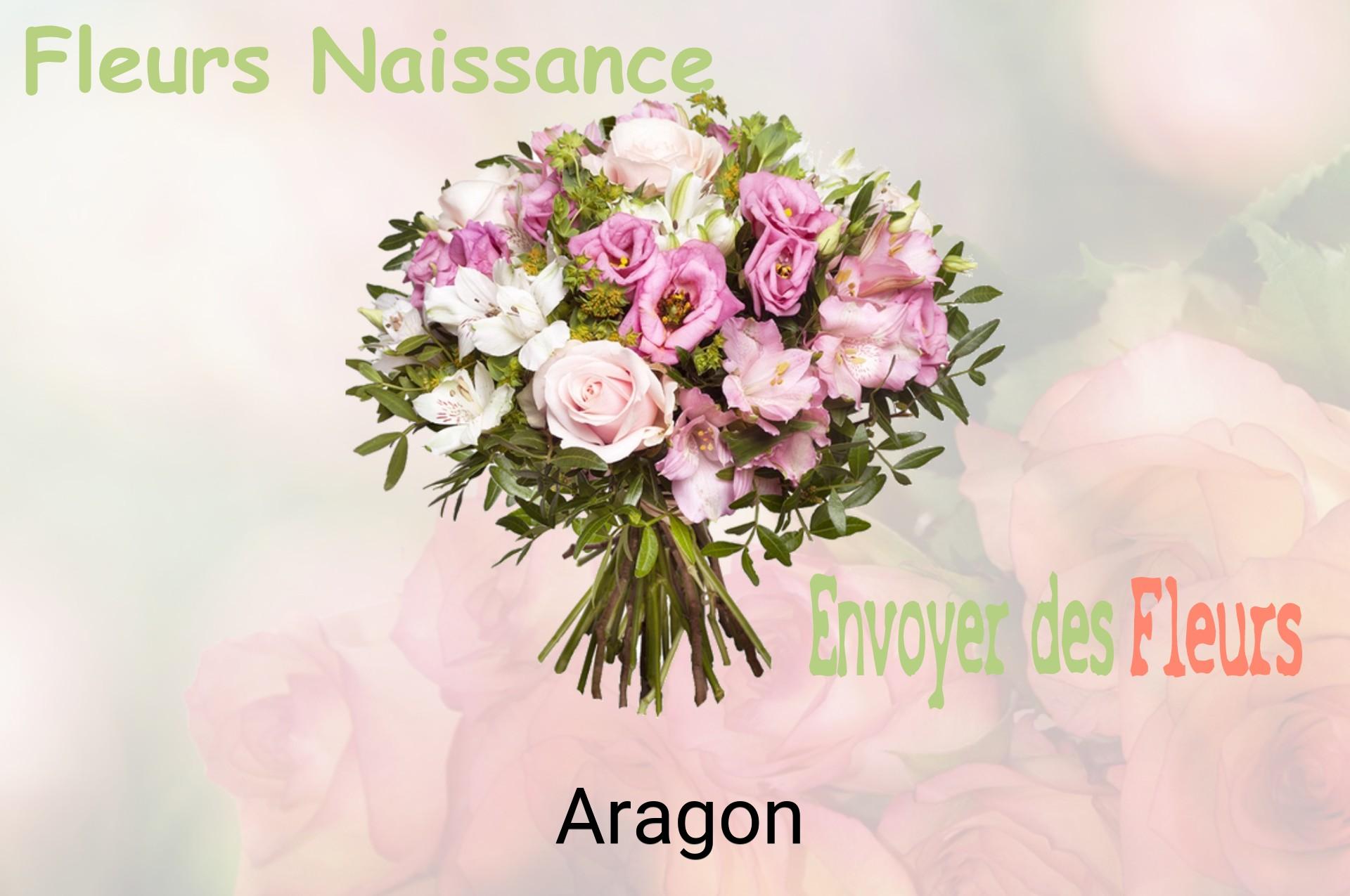 Bouquet de fleurs de naissance livré à Aragon